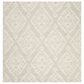 Safavieh Micro-Loop 5" Square Light Blue Area Rug, , large