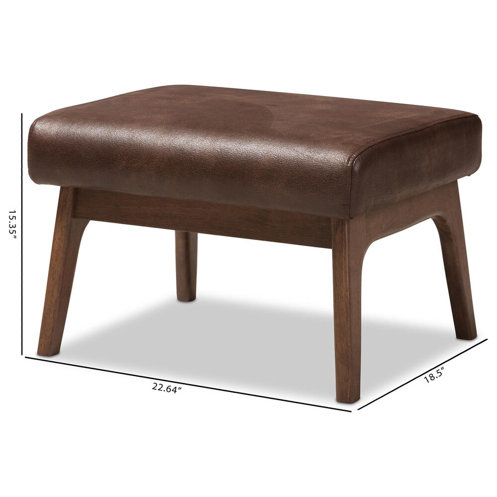 Baxton Studio Bianca Ottoman in Dark Brown, , large