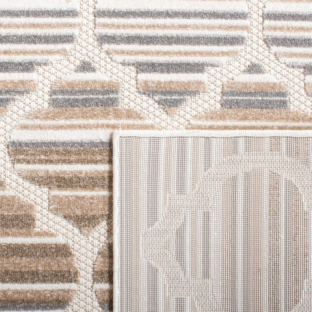 Safavieh Cabana CBN333F 8&#39; x 10&#39; Grey and Ivory Indoor/Outdoor Area Performance Rug, , large
