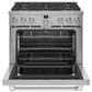 Cafe 6.2 Cu. Ft. Freestanding Natural Gas Range in Stainless Steel and Brushed Stainless, , large