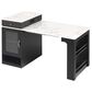 HOMLUX 60" Kitchen Island in Black, , large