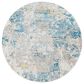 Surya Aisha 5"3" Round Light Blue, Mustard, Light Gray and Off-White Area Rug, , large