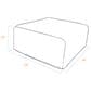Jaxx Fairlie Faux Leather Ottoman in Walnut, , large