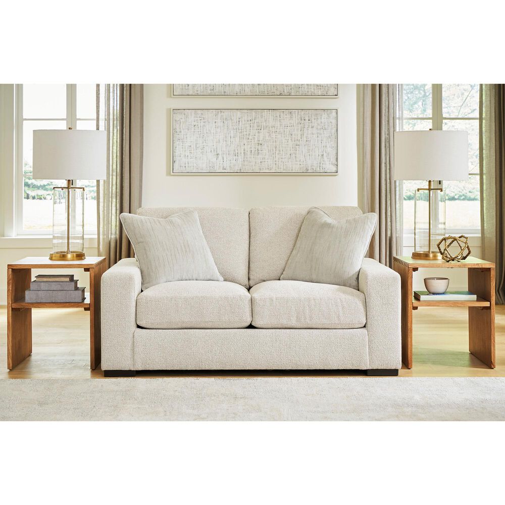 Ashley Conlee Pike Stationary Loveseat in Linen, , large