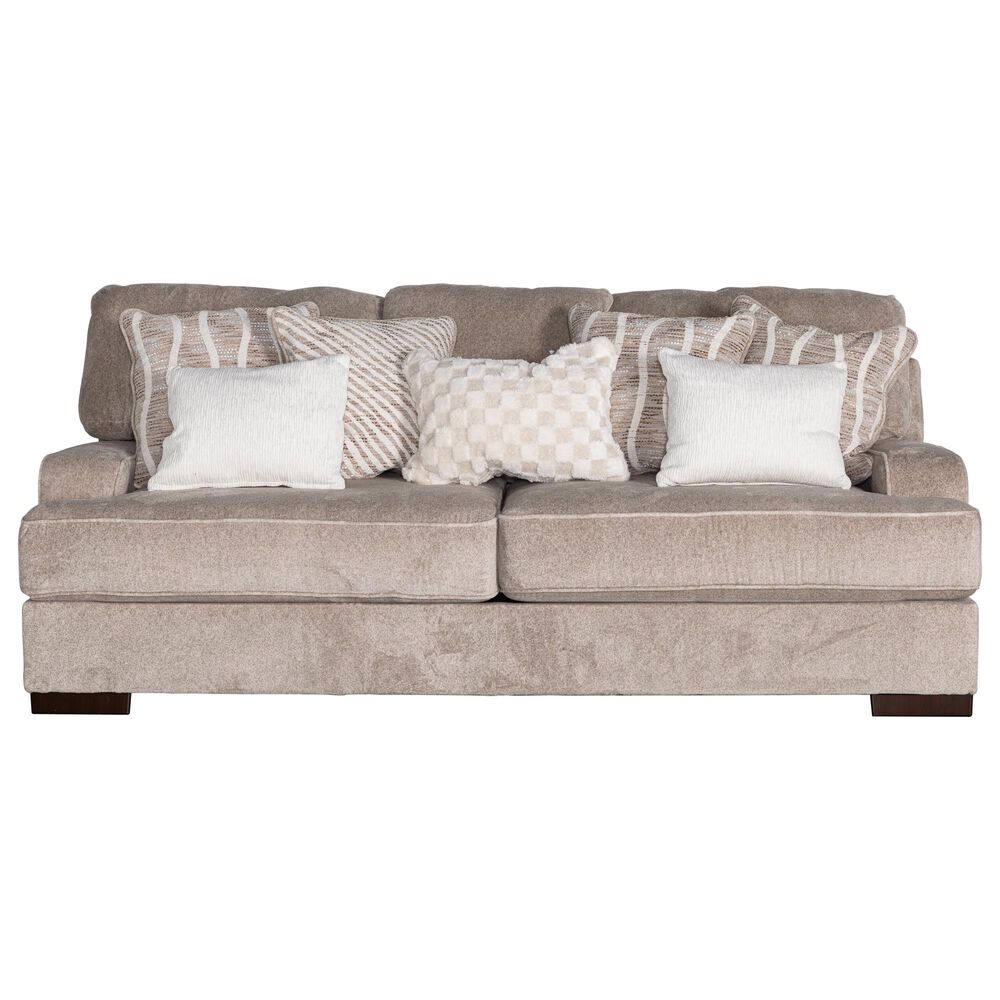 Ashley High Profile Stationary Sofa in Taupe, , large