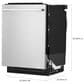 LG 24" Built-In Bar Handle Dishwasher with TrueSteam in PrintProof Stainless Steel, , large