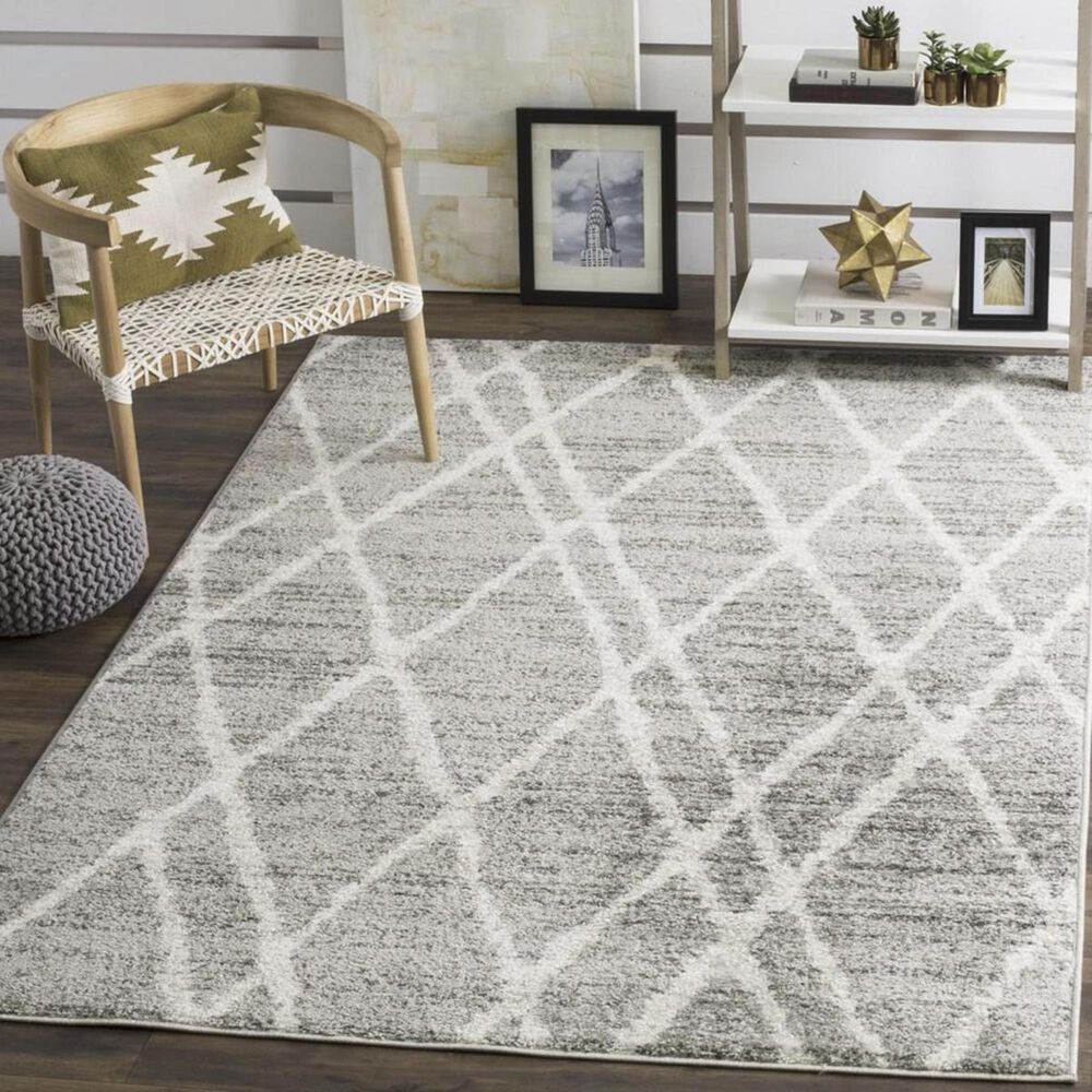 Safavieh Adirondack ADR128B 6&#39; x 9&#39; Ivory and Silver Area Rug, , large