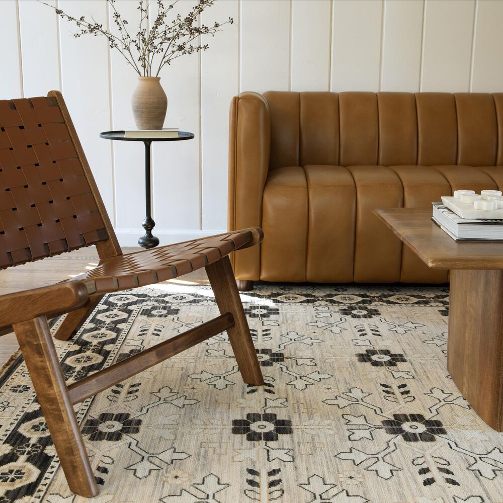 Oriental Weavers Acacia Beige and Black 3'3" x 5' Area Rug, , large