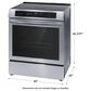 Frigidaire 30" Front Control Induction Range Ceramic with Top Convection, , large