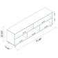 Dayton Warren 70.87" TV Stand in White and Oak, , large