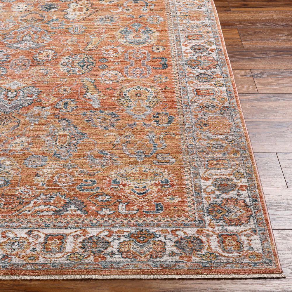 Surya Carlisle CSI2317 5&#39;3&quot; x 7&#39;9&quot; Brick Red, Off-White, Medium Gray, Olive, Dark Blue and Dark Brown Area Rug, , large