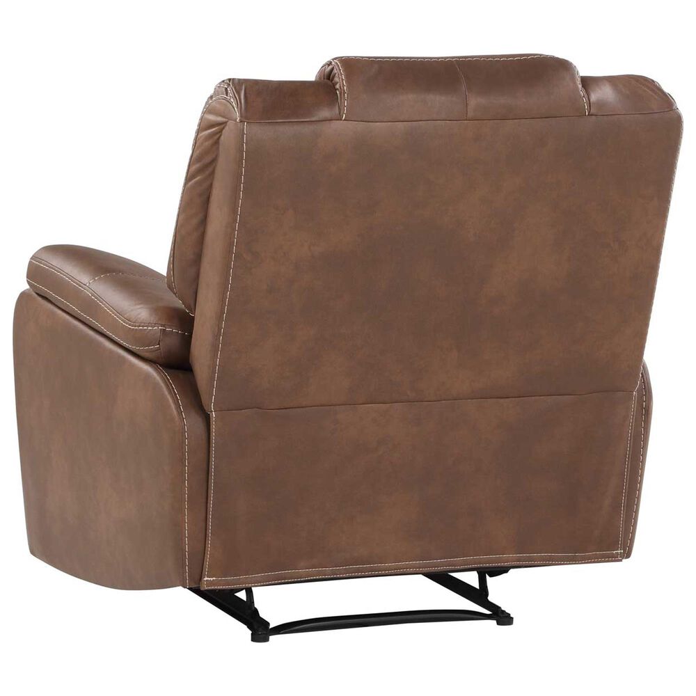 Steve Silver Katrine Manual Recliner in Chestnut Brown, , large