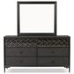 Furniture of America Bashford 6-Drawer Dresser and Mirror in Espresso, , large