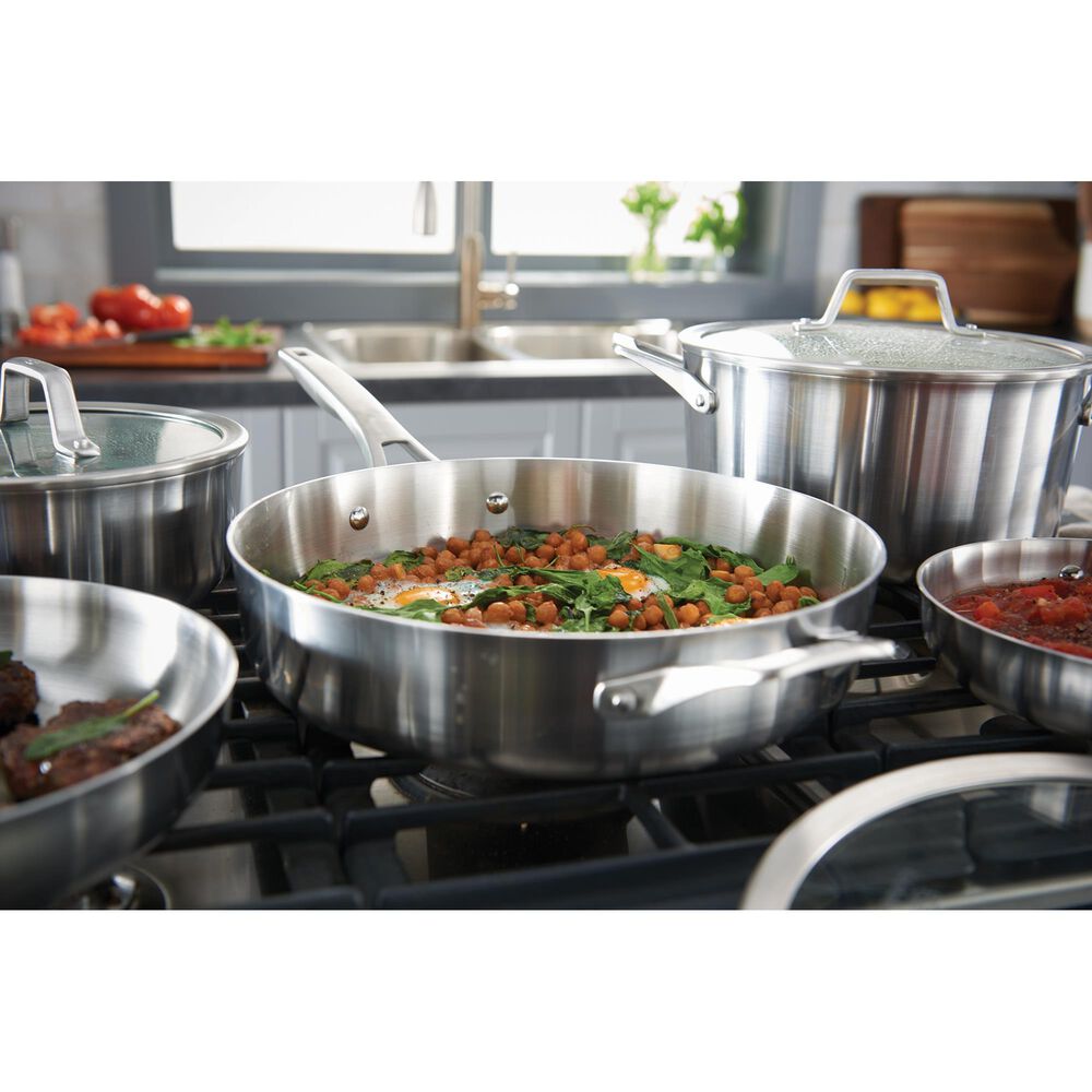 Calphalon Premier Stainless Steel 8pc Cookware Set, , large