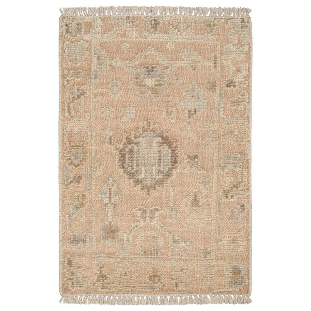 Nourison Whispers 2" x 3" Dusty Mauve and Soft Grey Area Rug, , large