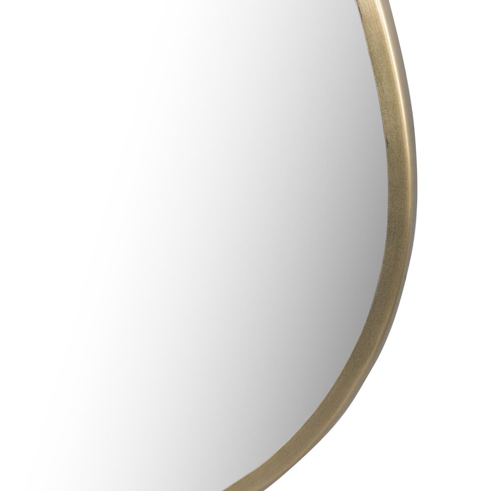 Four Hands Nova Large Wall Mirror in Antique Brass Iron, , large