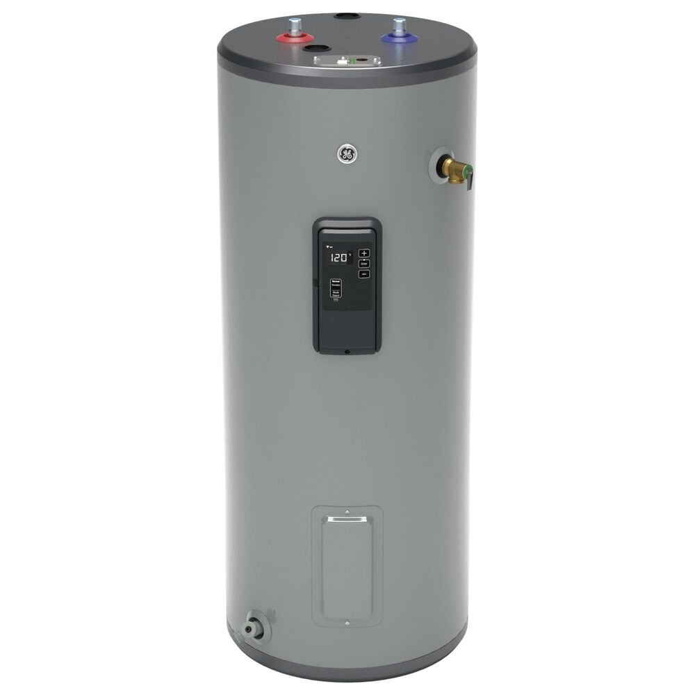 GE Appliances 30-Gallon Smart Tall Electric Water Heater in Gray, , large