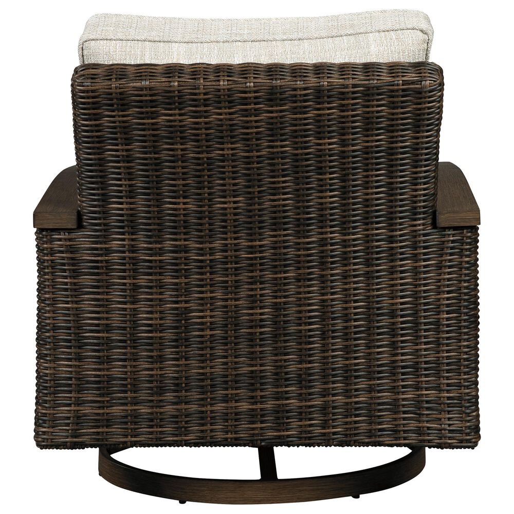 Ashley Paradise Trail 5-Piece Fire Pit Chat Set in Beige, , large