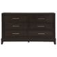 Ashley Neymorton 6-Drawer Dresser and Mirror in Dark Grayish Brown, , large