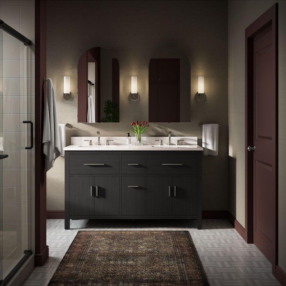 Kohler Elate Widespread Bathroom Sink Faucet in Vibrant Brushed Nickel, , large