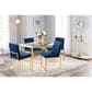 Lumisource Fuji Side Chair with Blue Cushion in Gold (Set of 2), , large
