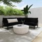 Linon Home Decor Holland 2-Piece Outdoor Sectional Sofa with Black Upholstery in Black, , large