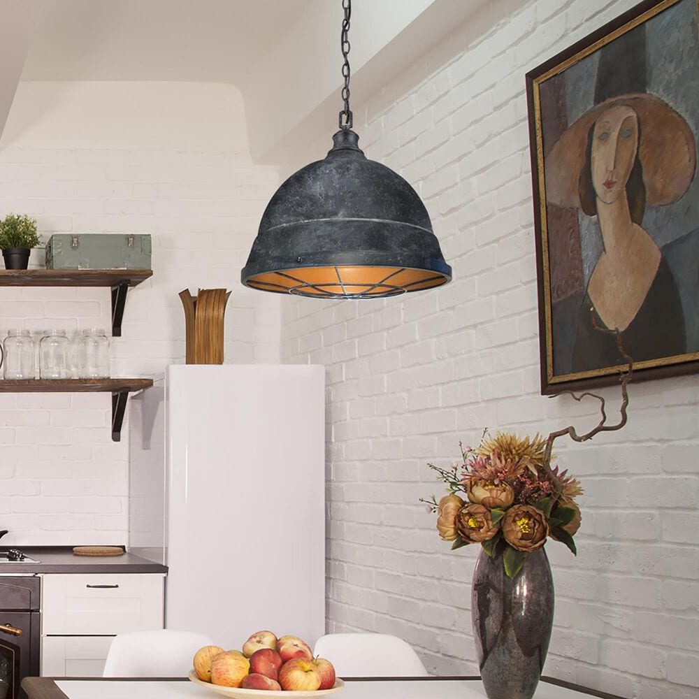 Golden Lighting Bartlett 2-Light Pendant in Black Patina, , large