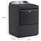 Maytag 5.3 Cu. Ft. Smart Top Load Washer and 7.4 Cu. Ft. Smart Electric Top Load Dryer Laundry Pair in Midnight Steel, , large
