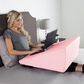 Timberlake Lavish Home High Wedge Memory Foam Pillow in Pink, , large