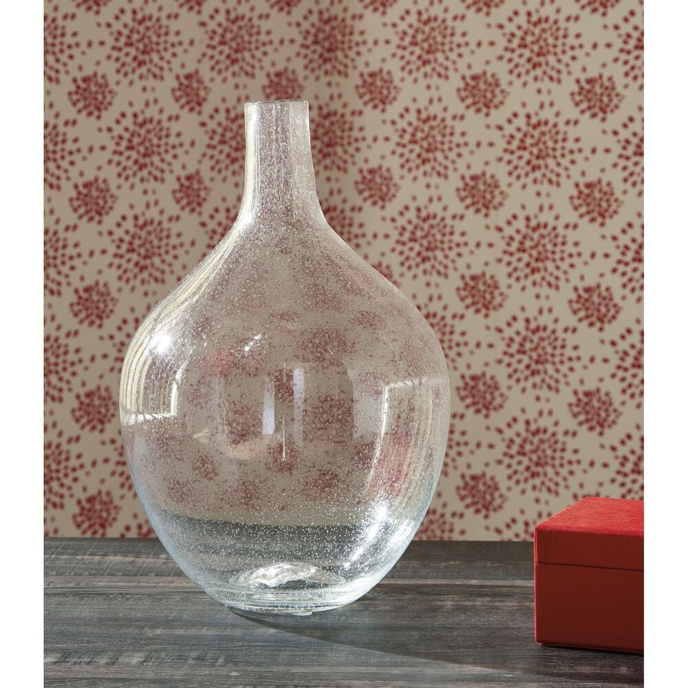 Ashley Kurthorne 15&quot; Vase in Clear, , large