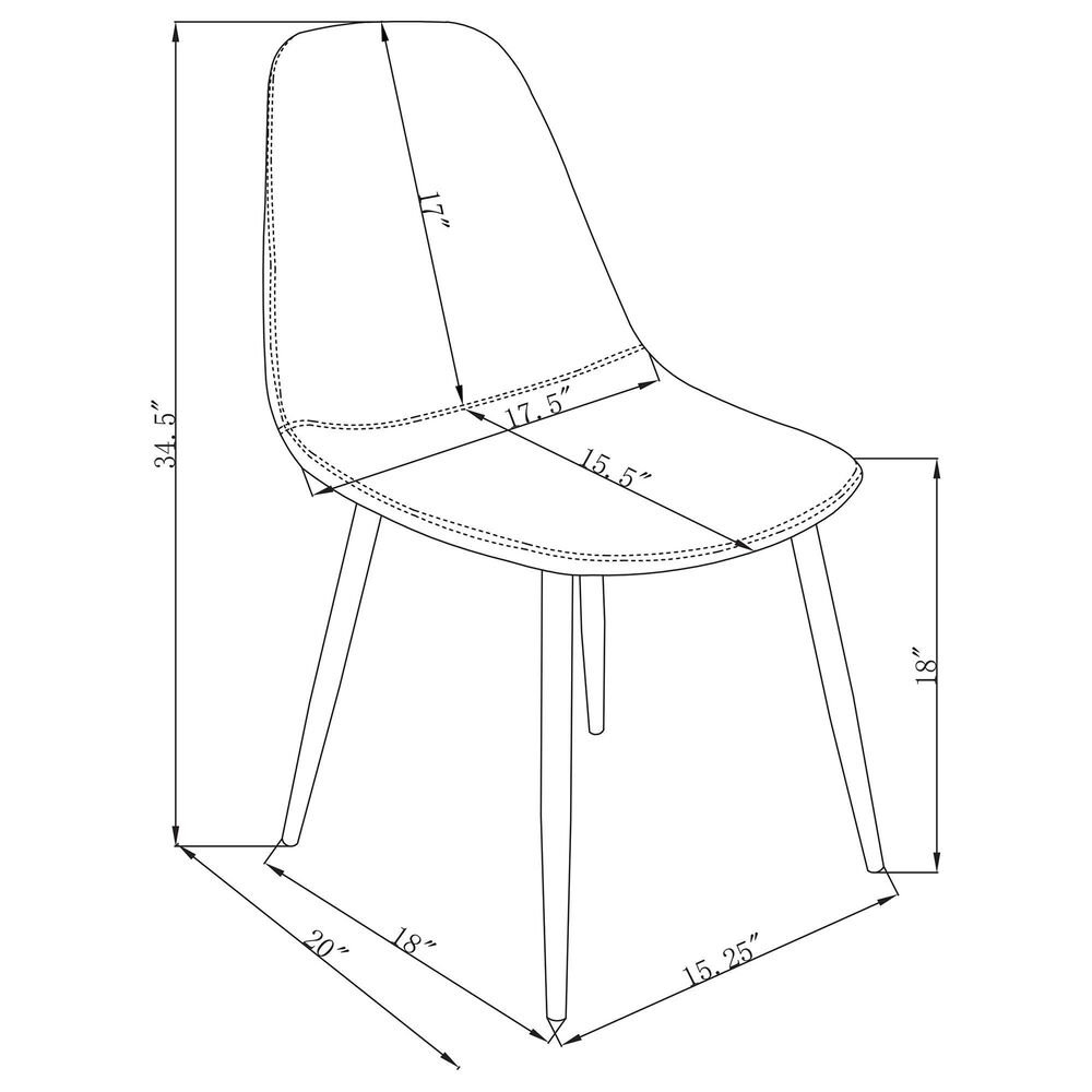 Pacific Landing Dennison Side Chair in Grey, , large