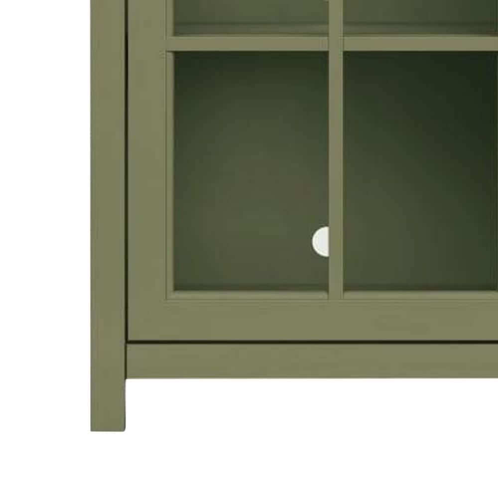 Legends Home Vineyard 74" Fireplace Console with Fireplace Insert in Sage and Fruitwood, , large