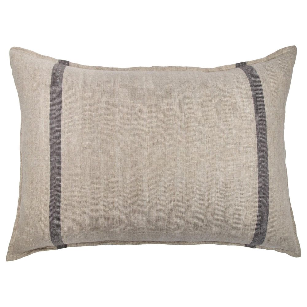 Pom Pom At Home Rory 28" x 36" Big Pillow with Insert in Flax and Midnight, , large