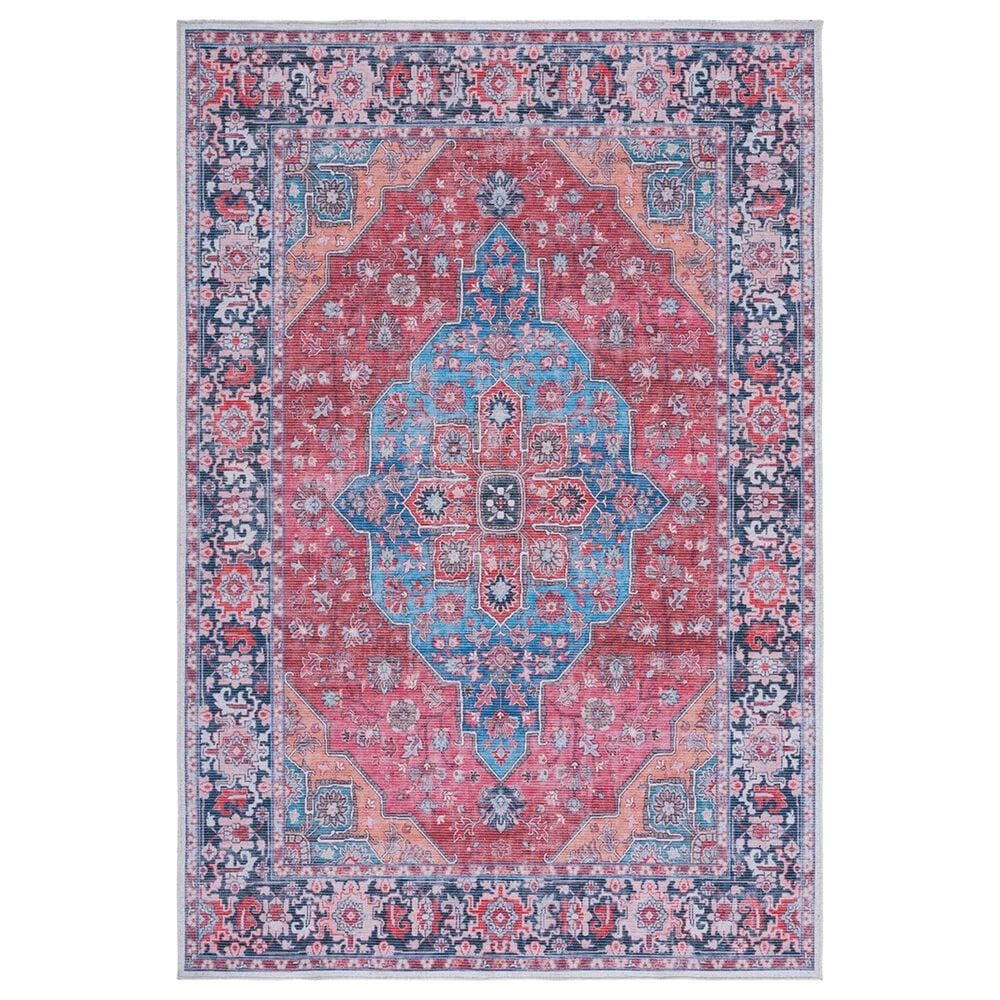Safavieh Serapi 6"7" x 9" Blue and Rust Area Rug, , large