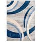Surya Monaco MOC-2320 2" x 3" Navy, Silver Gray and Cream Scatter Rug, , large