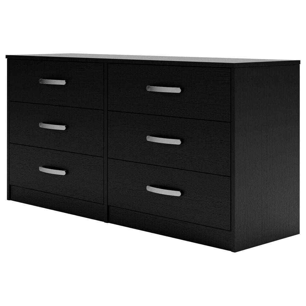 Ashley Finch 6-Drawer Dresser in Black, , large