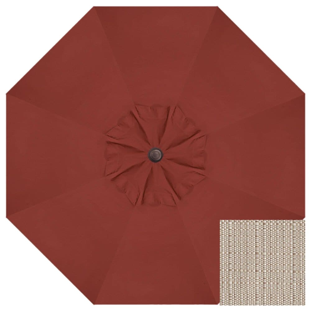 Treasure Garden Umbrella with Stand in Champagne, , large