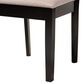 Baxton Studio Jackson Side Chair with Sand Cushion in Espresso Brown (Set of 4), , large
