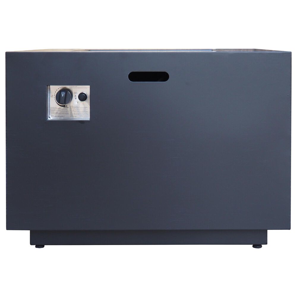 Hearth and Haven 33&quot; Square Iron Fire Pit in Dark Grey, , large