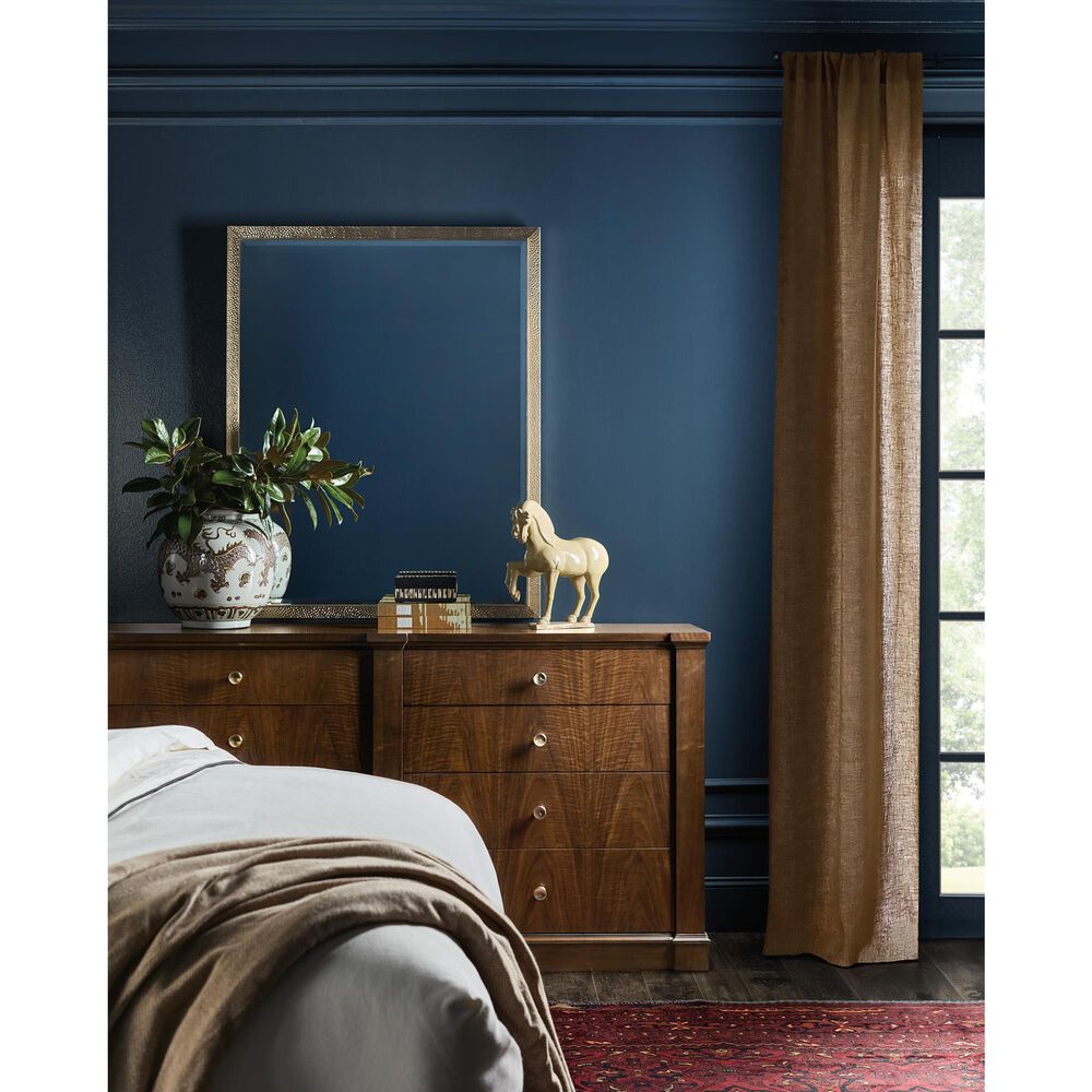 Hooker Furniture Archives Dresser Mirror in Satin Brass, , large