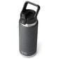 YETI Rambler 26 Oz Bottle with Straw Cap in Black Stone, , large