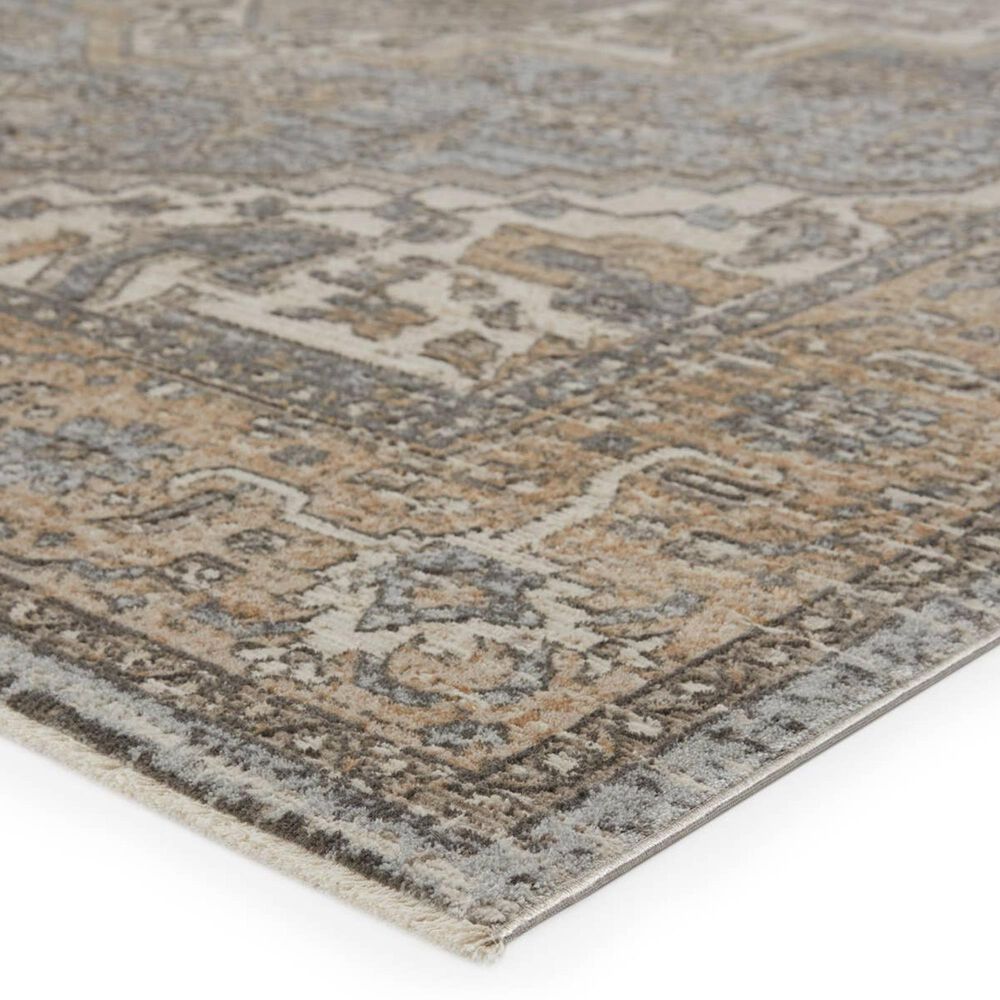 Jaipur En Blanc Venn 3' x 8' Vaporous Gray, Vapor Blue, Gargoyle, String and Lark Runner, , large