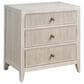 Universal Furniture Avaline Carmen 3 Drawer Nightstand in White Oak with AC and USB Port, , large