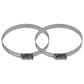 Electric Dryer Duct Kit with 4-Wire Cord, 8" Hybrid Vent Duct and Clamps in Black and Silver, , large