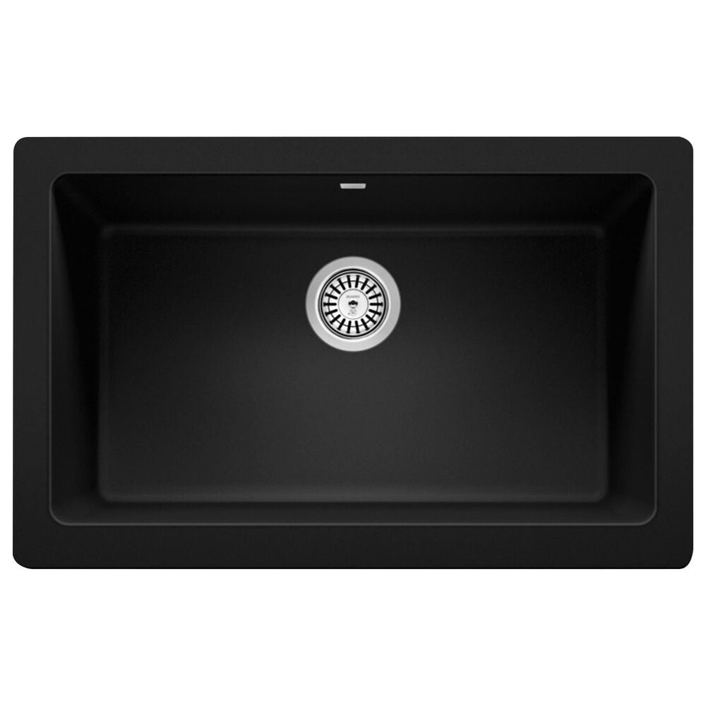 Blanco Vintera 30" Super Single Apron Farmhouse Sink in Coal Black, , large