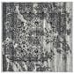 Safavieh Adirondack ADR101A-4SQ 4" x 4"  Silver/Black Square Rug, , large