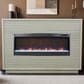 Legends Home Stardust Fireplace Mantel with Fireplace Insert in Sandstone, , large