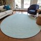 Dalyn Rug Company Laidley 8" Round Sky Blue Indoor/Outdoor Area Rug, , large