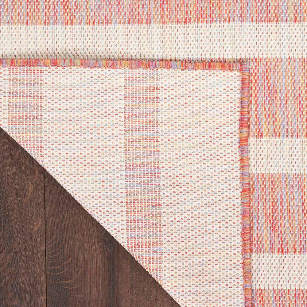 Nourison Positano POS03 Rainbow and Ivory 7&#39; x 10&#39; Indoor/Outdoor Area Rug, , large