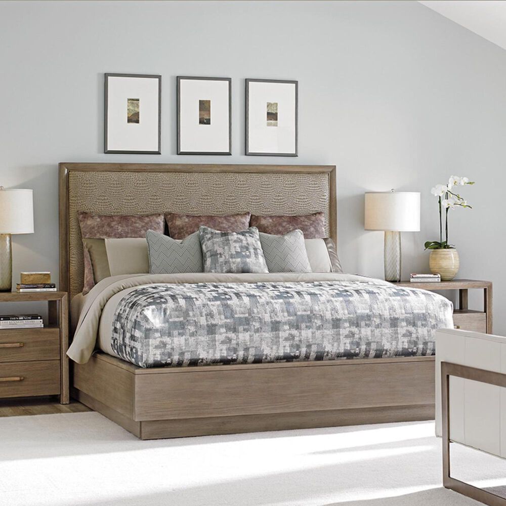 Lexington Furniture Shadow Play Uptown King Platform Bed in Taupe and Gray, , large